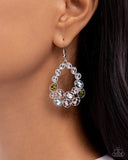 Paparazzi Prismatic Principal- Green Earrings
