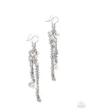 Paparazzi Glowing Gamut- White Earrings