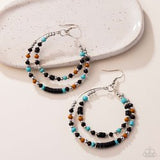 Paparazzi Audacious Arrangement- Black Earrings