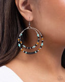 Paparazzi Audacious Arrangement- Black Earrings