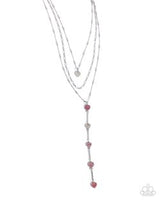 Paparazzi Valiant Valentine- Pink Heart Necklace