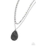 Paparazzi Druzy Delight- Silver Necklace