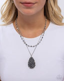 Paparazzi Druzy Delight- Silver Necklace