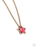 Paparazzi Lone Star Story- Red Necklace