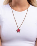 Paparazzi Lone Star Story- Red Necklace