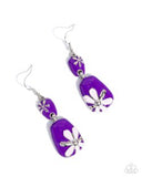 Paparazzi Floral Familia- Purple Earrings