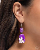 Paparazzi Floral Familia- Purple Earrings