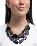 Paparazzi Smooth Spoken- Black Necklace