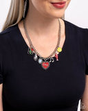Paparazzi Storytelling Shimmer- Red Necklace