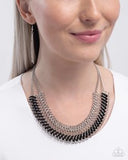 Paparazzi Commanding Connections- Black Necklace