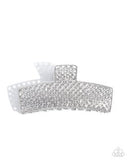 Paparazzi Glittery Gesture- White Hair Accessory