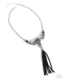 Paparazzi Limitless Longhorn- Black Necklace