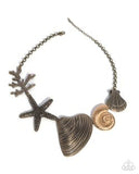 Paparazzi Along the Reef- Brass Necklace