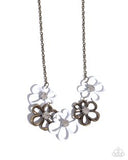 Paparazzi Beau Bouquet- Brass Necklace