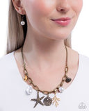 Paparazzi Coral Collection- Brass Necklace