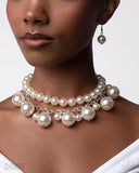 Paparazzi Sophisticated to the Max - White Necklace