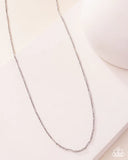 Paparazzi No Drama - Silver Men Necklace