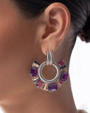 Paparazzi Courteous Chic - Purple Post Earrings