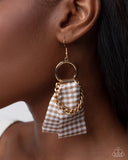 Paparazzi Picnic Pizzazz - Brown Earrings