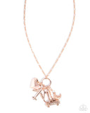 Paparazzi World Tour - Rose Gold Lanyard