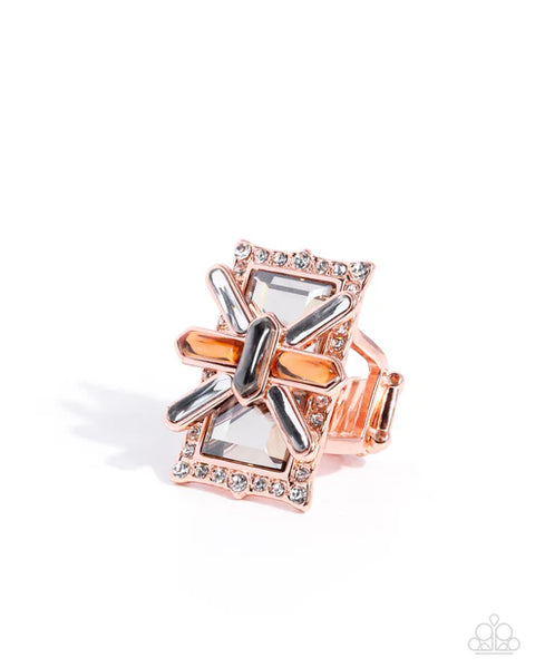 Paparazzi Exaggerated Edge - Copper Ring