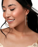 Paparazzi Sensational Squares- Gold Hoops