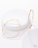 Paparazzi Sensational Squares- Gold Hoops