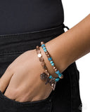 Paparazzi Gliding Greeting - Copper Bracelet