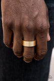 Paparazzi A Man's Man- Gold Ring