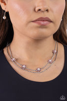 Paparazzi A SQUARE Beauty - Pink Necklace