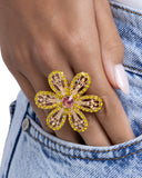 Paparazzi Absolutely Thriving- Yellow Ring