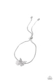 Paparazzi Adjustable Allure - White Butterfly Bracelet