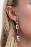 Paparazzi Admirable Assortment - Red "LOVE" Earrings