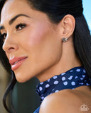 Paparazzi Adorable Act- White Earrings Stainless Steel
