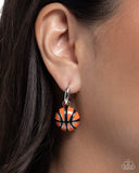 Paparazzi Adorable Airball- Orange Earrings
