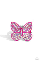 Paparazzi Aerial Ambassador - Pink Butterfly Ring