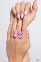 Paparazzi Aerial Ambassador - Pink Butterfly Ring