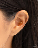 Paparazzi Aerial Attitude - Gold Earcuff