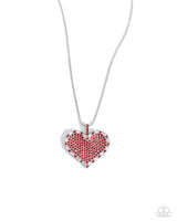 Paparazzi Affectionate Advance - Red Heart Necklace