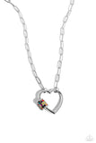 Paparazzi Affectionate Attitude - Multi Heart Necklace