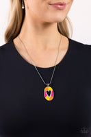 Paparazzi Airy Affection - Multi heart Necklace