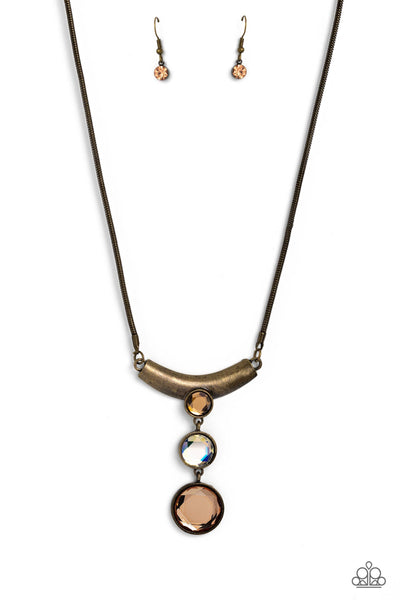 Paparazzi Alluring Andante - Brass Necklace