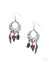 Paparazzi Alternative Angel - Red Earrings