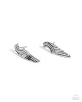 Paparazzi Angelic Altitude - Silver Wings Earrings