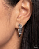 Paparazzi Angelic Altitude - Silver Wings Earrings