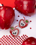 Paparazzi Apple for the Teacher- Red Earrings