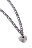 Paparazzi Ardent Affection - Black Heart Necklace