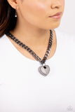 Paparazzi Ardent Affection - Black Heart Necklace