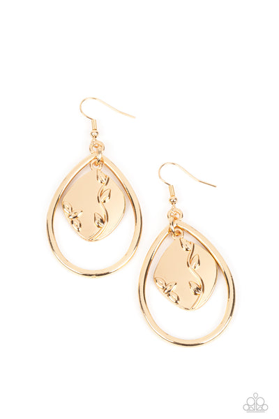 Paparazzi Artisan Refuge - Gold Earrings