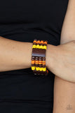 Paparazzi Aruba Attire - Multi Wooden Bracelet